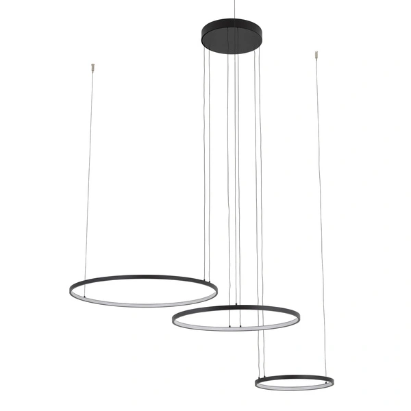 Lampa wisząca CIRCOLO POWER LED 11648 3000K 85W 3750lm wys.140cm | czarny