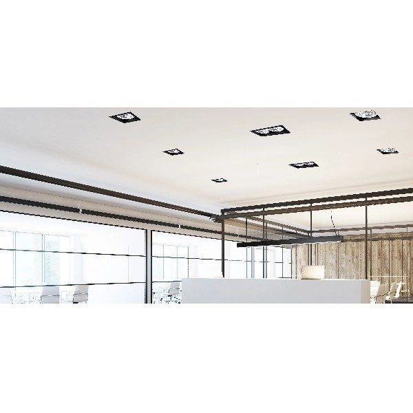 Lampa wpuszczana dwupunktowa MOD BLACK 9416