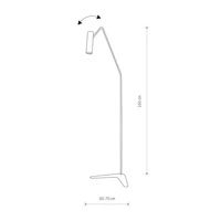 Lampa stojąca EYE SUPER BLACK podłogowa 6506