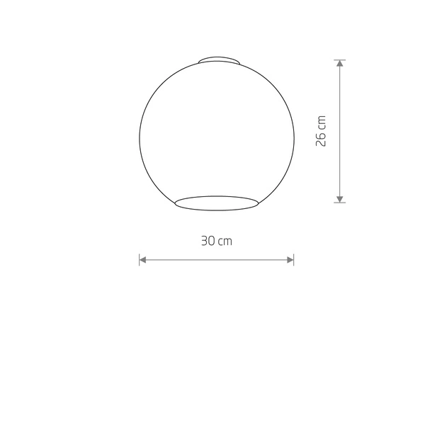 Klosz CAMELEON MONACO wys.26cm szer.30cm | Dymiony 12274