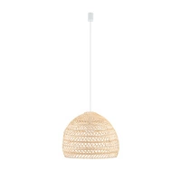 Lampa wisząca BOHO M śr. 43cm E27 | naturalne drewno/biały 11151