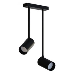 Lampa punktowa natynkowa MONO LONG II wys. 36cm 2xGU10 | czarny 7730