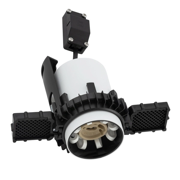 Lampa punktowa podtynkowa MONO SLIDE TRIMLESS szer. 5,5cm GU10 | biały/czarny 10803
