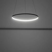 Lampa wisząca CIRCOLO LED szer. 60cm 21W barwa ciepła 3000K | czarny 10812