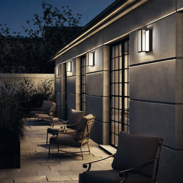 Kinket elewacyjny SYMMETRY LED I wys. 25cm 7W barwa ciepła 3000K | grafitowy 8176