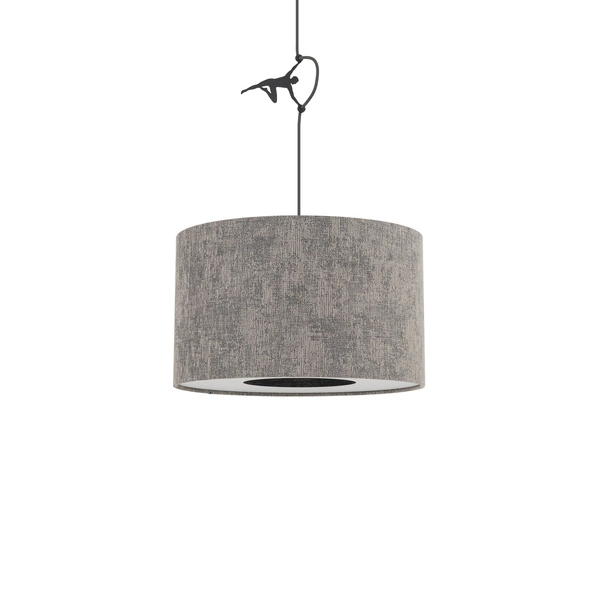 Lampa wisząca LAGO S E27 wys.130cm szer.40cm | Szary 11673