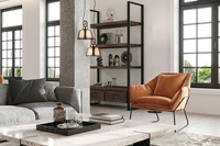 Lampa vintage AMALFI GOLD I śr 30cm 8381