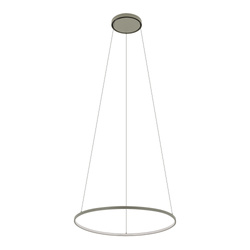 Lampa wisząca CIRCOLO LED SILK OLIVE M wys.140cm szer.60cm 21W 3000K 660lm IP20 | Silk olive