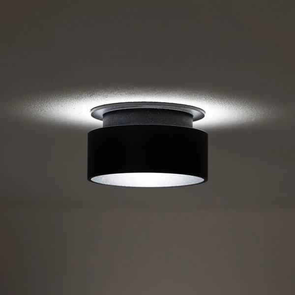 Lampa punktowa podtynkowa SHINE wys.6cm szer.8cm GU10 IP20 | Czarny 11348