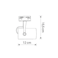 Reflektor do szyno przewodu PROFILE STORE PRO LED WHITE 12W, 4000K 8320