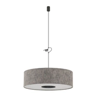Lampa wisząca LAGO L E27 wys.130cm szer.65cm | Szary 11675