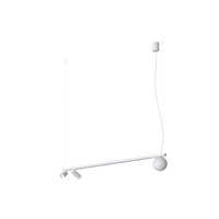 Lampa wisząca FOURTY III G9+miniGU10 wys.160cm dług.101 | Biały 11445