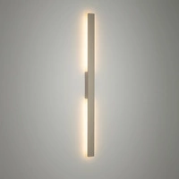 Zewnętrzny Kinkiet DEMI LED M 18W 3000K 1200lm wys.100cm szer.5.2cm IP54 | Sand 11556