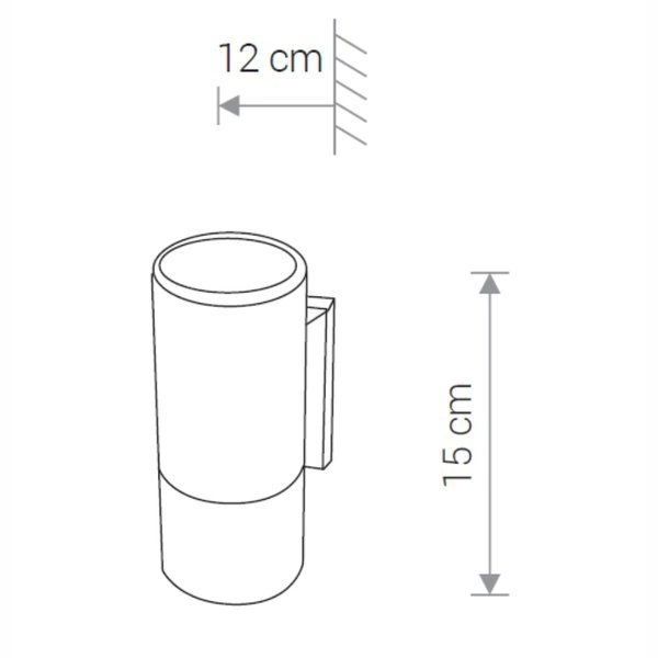 Lampa ścienna kinkiet zewnętrzny EXE I IP54 | czarny 8331