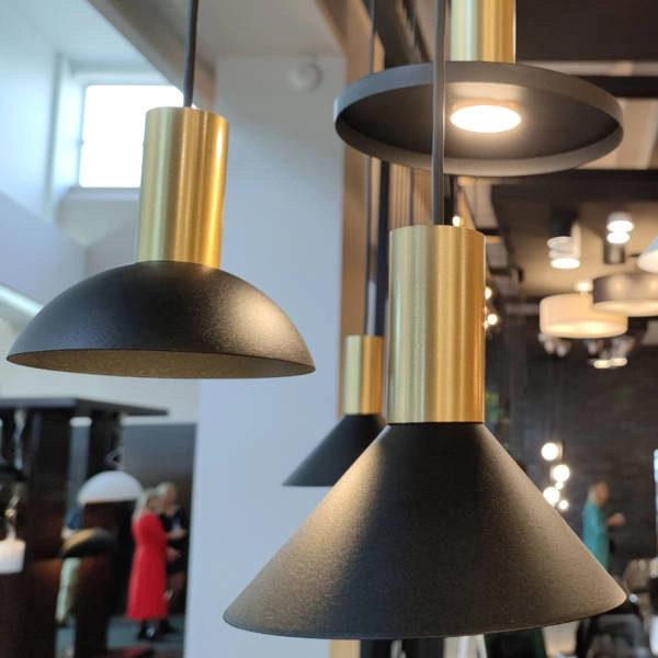 Lampa wisząca HERMANOS C szer. 15,5cm GU10 | biały/złoty 8037