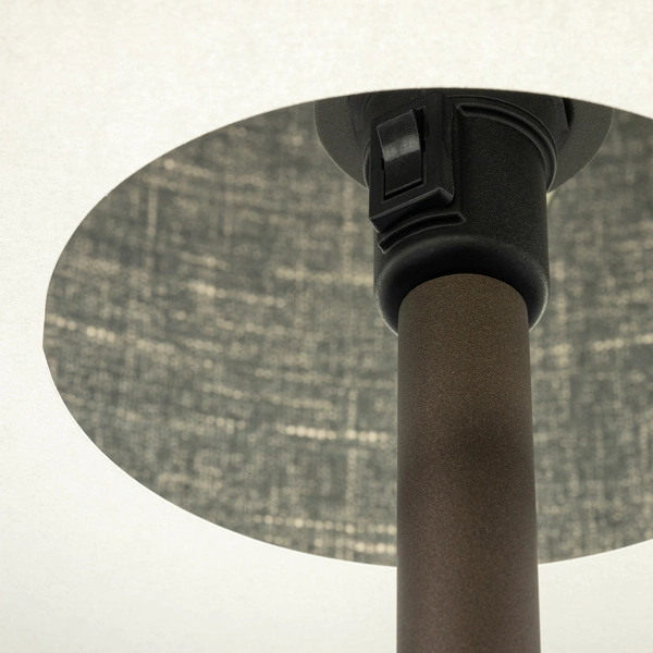 Lampa podłogowa AMARELA E27 wys.163cm szer.46cm kabel200cm | Czarny melanż 11663