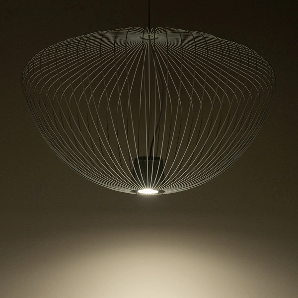 Lampa wisząca PUMPKIN L szer. 70cm GU10 | jasnoszary 11251