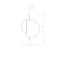 Kinkiet LED SUNSET C 51cm 2xGX53 | brązowy 7654