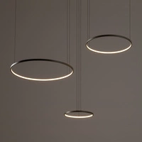 Lampa wisząca CIRCOLO LED SILK OLIVE wys.140cm szer.125cm 45W 3000K 1600lm IP20 | Silk olive