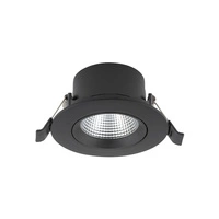Lampa podtynkowa EGINA LED szer. 11cm 10W barwa ciepła 3000K | czarny 10553