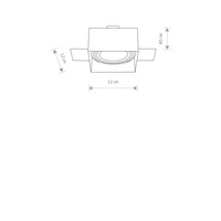 Lampa wpuszczana MOD PLUS WHITE 9408