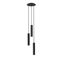 Lampa wisząca BATON III wys. 130cm 3xE27 | czarny 7856