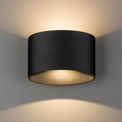 Lampa ścienna- kinkiet ELLIPSES LED 2x 5W | czarny