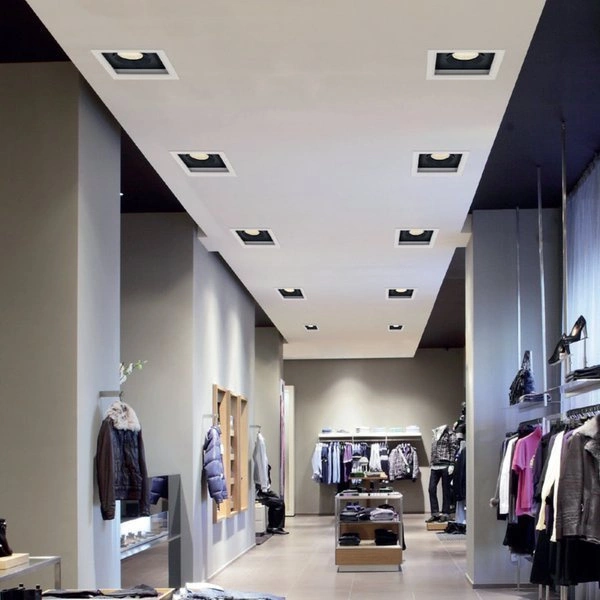 Lampa sufitowa wpuszczana DIA 18W LED 3000K | biały czarny 8722