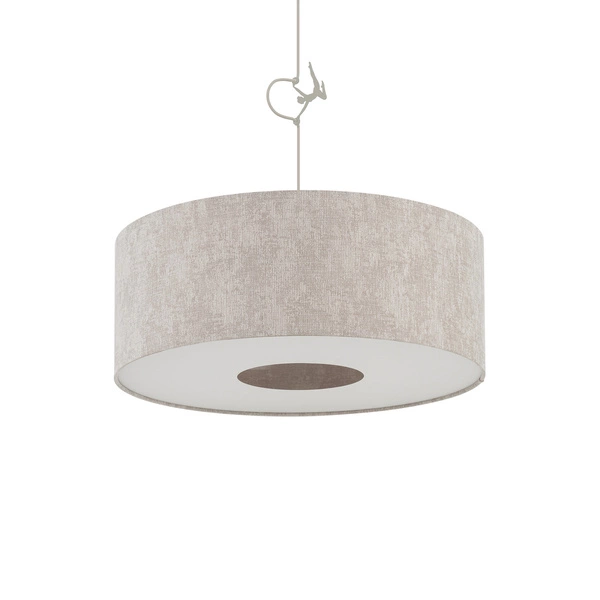 Lampa wisząca CEDRO M E27 wys.130cm szer.50cm | Beż 11665