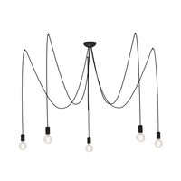 Wisząca pająk SPIDER BLACK x5 retro 6788