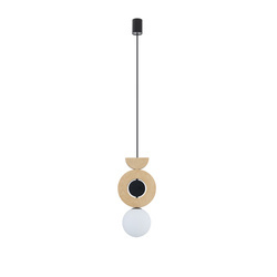 Lampa wisząca DROPS WOOD B 216,5cm G9 | drewno/czarny 11174