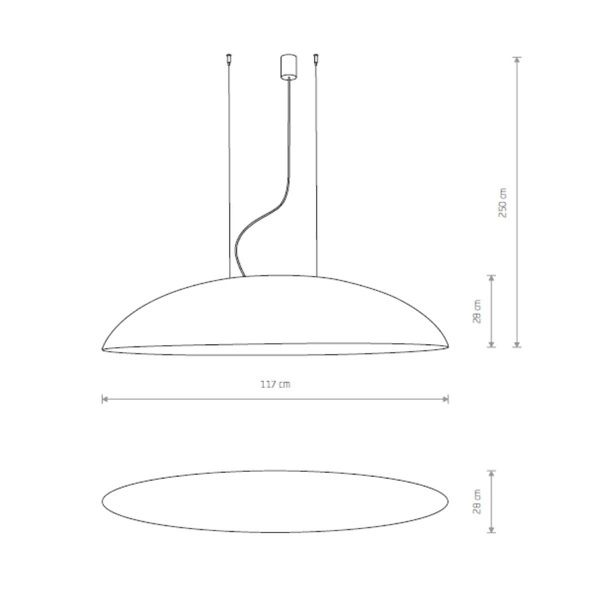 Lampa wisząca CANOE dł. 117cm 5xE27 | czarny/złoty 7926