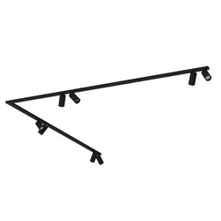 Punktowa lampa sufitowa MONO VIII dł. 2x200cm 8xGU10 | czarny 7723