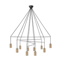Lampa wisząca nad stół IMBRIA GOLD X 10x GU10 10W | mosiądz 7954