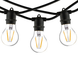 Girlanda ogrodowa FESTOON LIGHTS 9M 15xE27 | czarny