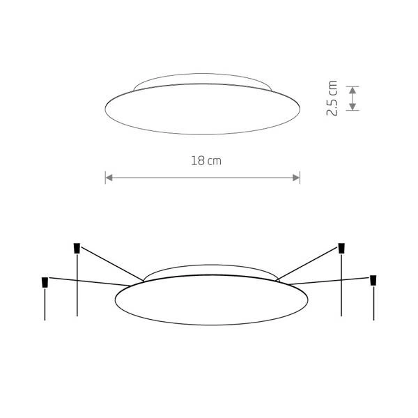 Puszka montażowa 4x 40W CAMELEON CANOPY A MINI GOLD | złoty 10264
