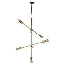 Designerska lampa wisząca STICKS V złota śr. 73cm