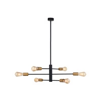 Lampa wisząca loftowa ROTOR VI E27 60W wys. 83cm | czarny 7937