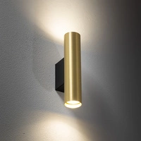 Kinkiet FOURTY WALL 18cm miniGU10 | mosiężny/czarny  10754