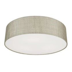 Lampa sufitowa plafon z abażurem TURDA III szary/srebrny śr. 50cm 8953