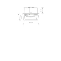 Lampa wpuszczana MOD WHITE 9413