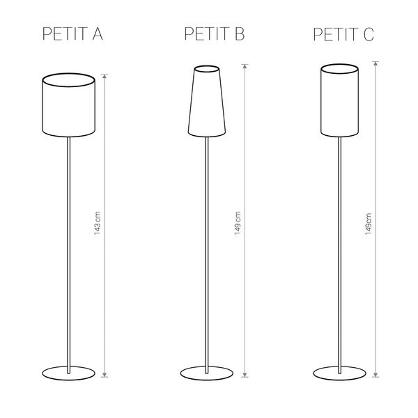 Podstawa lampy system PETIT stal lakierowana | biały 8345