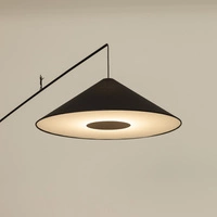 Lampa podłogowa POISE black A E27 wys.240cm dług.260cm przewód 270cm włącznik | 11768