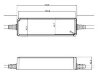 Zasilacz hermetyczny IP67 150W 48V 3.1A filtr PFC