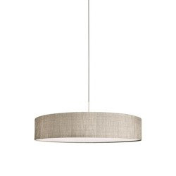 Lampa wisząca z abażurem TURDA IV szary/srebrny śr. 65cm