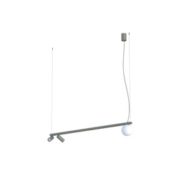 Lampa wisząca FOURTY III 2xGU10R35 G9 wys.160cm dług.101 | Umbra gray-Biały 11471