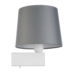 Kinkiet do sypialni CHILLIN I szary biały 8200