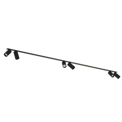 Lampa 6 punktowa podtynkowa MONO SURFACE VI 200cm GU10 | czarny 7837