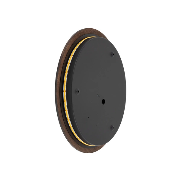 Kinkiet RING TIMBER LED L śr. 35cm 13W barwa biała ciepła 3000K | ciemne drewno 11291