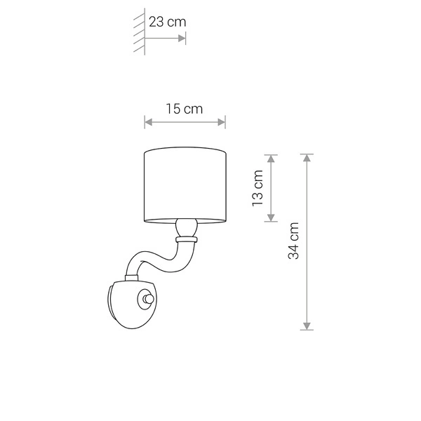 Kinkiet klasyczny NEWPORT I stal i szkło | biały 8157
